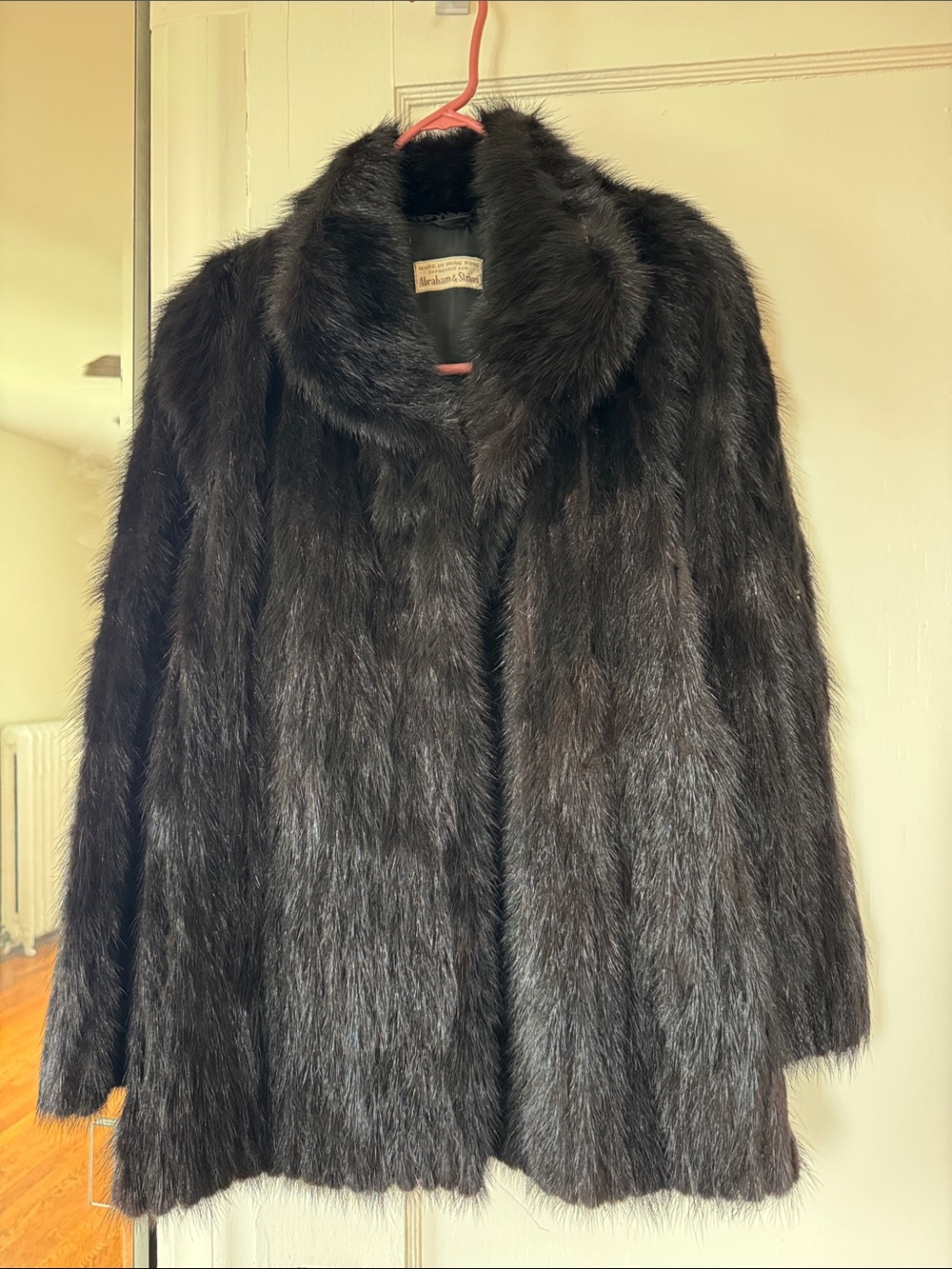 Women's Black Fur Mink- Luxe Winter Outerwear. Size XS